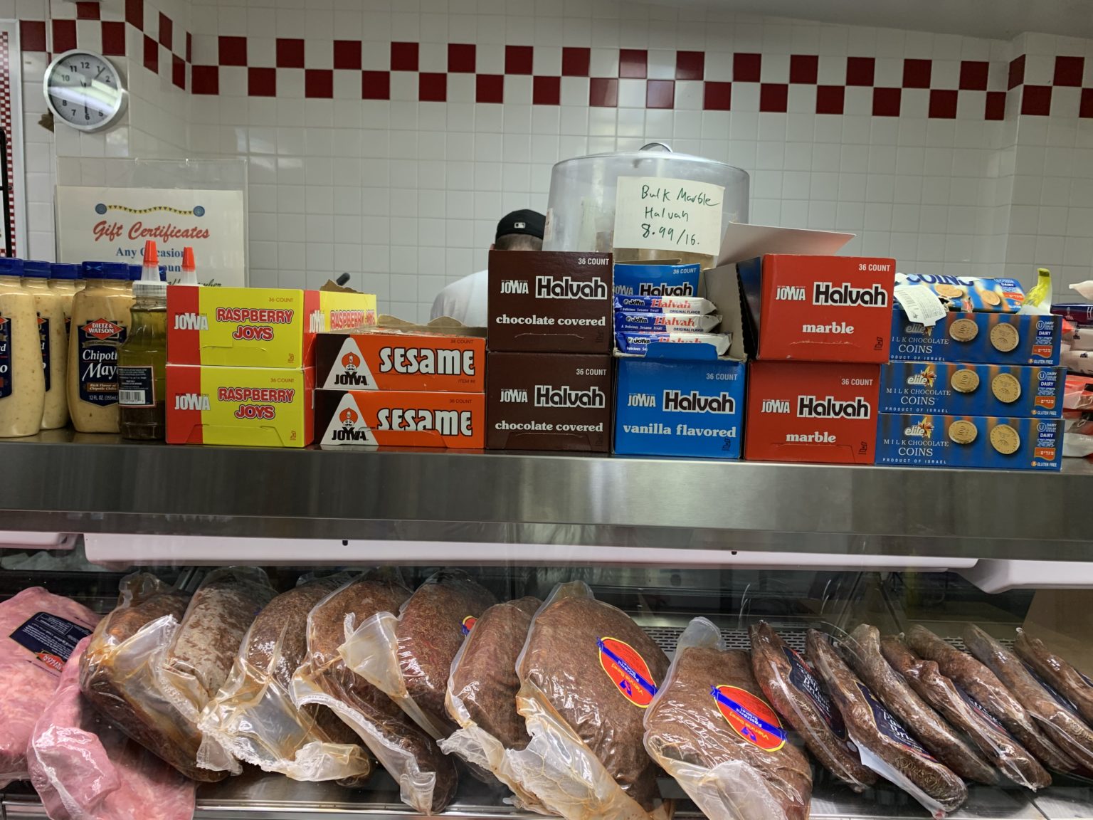 Cecils Deli Halvah and Meat section